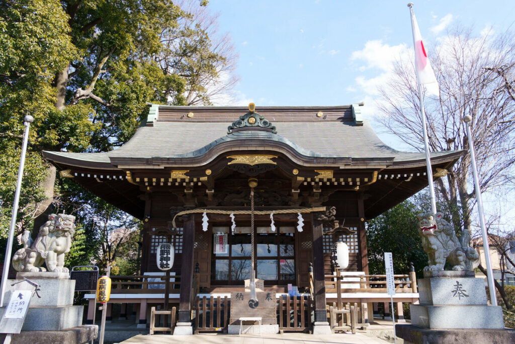 国分寺市の西恋ヶ窪にある熊野神社 (2023年1月28日撮影)