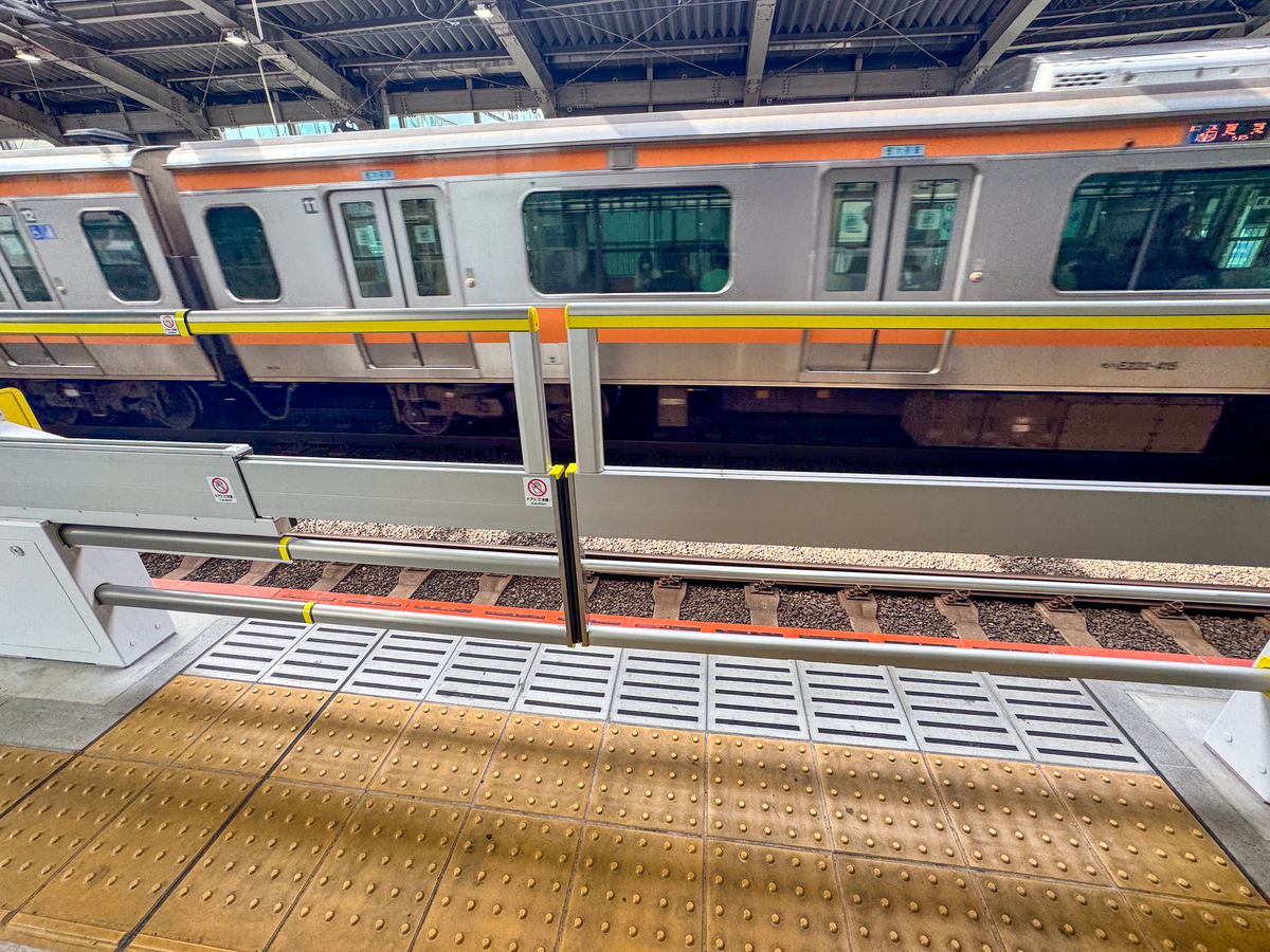 ホームドアが設置されたJR武蔵境駅 (2026年６月17日撮影)